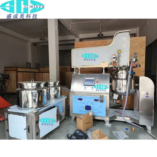 Vacuum Emulsifying Homogenizer Chemical Machinery & Equipment Pharmaceutical Production Line Shampoo Toothpaste Making Machine 