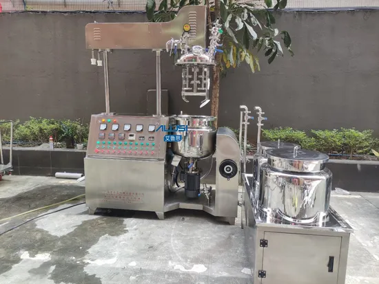 Automatic Vacuum Emulsifying Mixer Cosmetic Cream Lotion Homogenizer Emulsifier Toothpaste Making Production Machine 