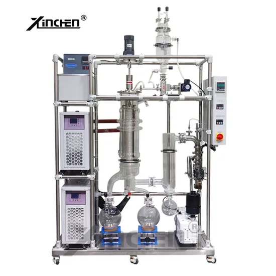 Separation Oil Extraction Glass Short Path Molecular Distillation Equipment 
