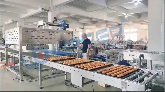 Large Automatic Production Conveyor Counter Collection Packing Machine Cupcake Bread Biscuit Chocolate Upper Factory Flow Pillow Horizontal Packaging Line 