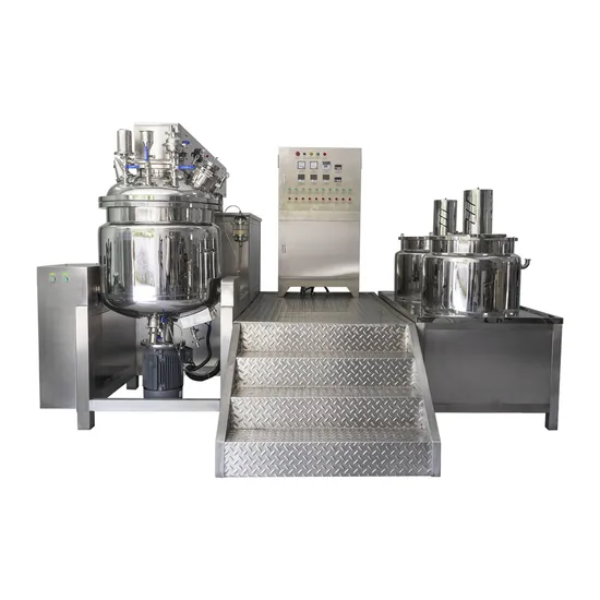 Cosmetic Body Cream Homogenizer Vacuum Emulsifying Mixer Machine 