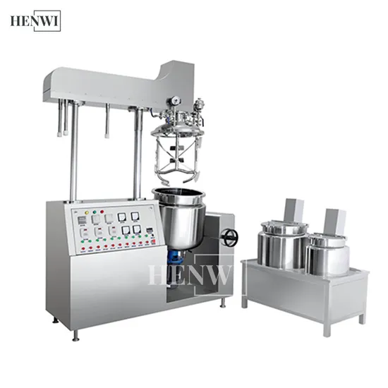 Henwi Cosmetic Viscosity Cream Paste Shampoo Lotion Vacuum Emulsifying/Homogenizer/ Emuslifier/Mixing/Mixer Making Machine Production Equipment 