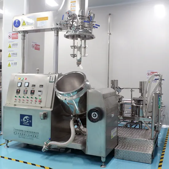 Cosmetic Cream Body Lotion Making Machine Lab Vacuum Mixing Machine Small Scale Vacuum Emulsifying Homogenizer 